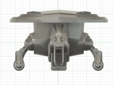 CS3-062023 Concept Fighter Starship 3D print model