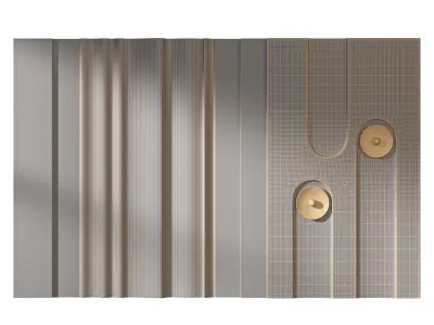 Headboard 3d Wall Panel 03 3D model