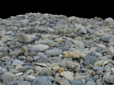Beach Gravel 3D model