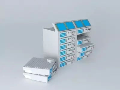Server model medical cabinet Free 3D model