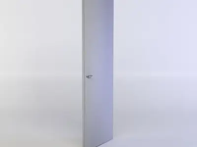 Door wooden with glass panels Low-poly 3D model purchase