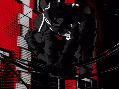 Agent Venom Toonshade rigged Blender Low-poly 3D model