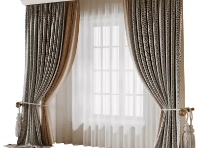 Curtain N3 3D model