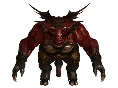 Monster with d-ick 02 3D model