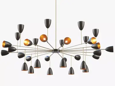 Branching Chandelier 3D model
