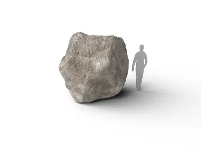 Rock M08A Low-poly 3D model