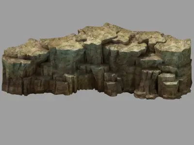 Snow White - Cliffs 02 3D model