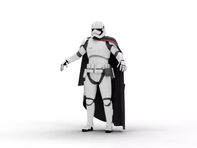 Captain Phasma - Star Wars Low-poly 3D model