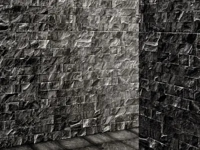 Stone slate black 3D 42 3D model