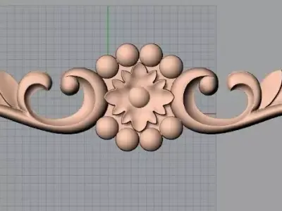 CNC 3D relief design STL format file used for artcam aspire E720 3D model