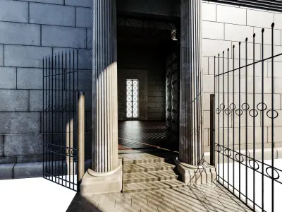 Main  Street Gate 3D model