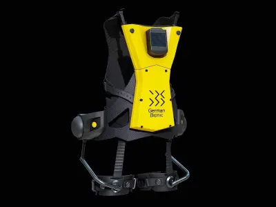 Exoskeleton German Bionic Cray-X Yellow 2023 - PBR Low-poly 3D model