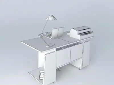 Work Station Free 3D model