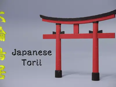 Japanese Torii 3D model