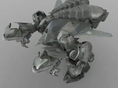 Conciliator Robot Low-poly 3D model