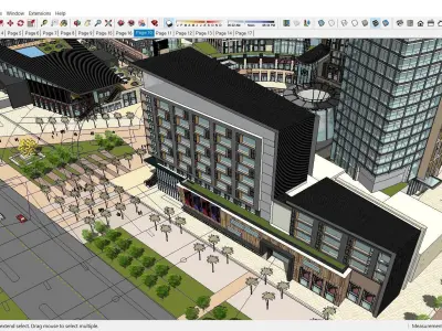 Sketchup Shopping Center D8 3D model