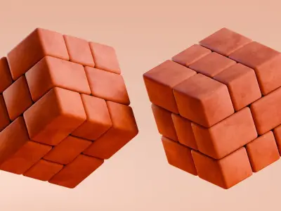 Low poly - Stylized Game Items - Brick Low-poly 3D model