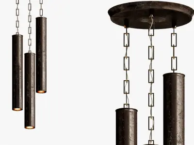 Arteriors Mitsuko Fixed Chandelier 3D model