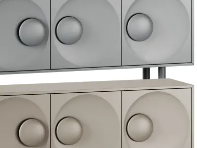 Morica Design Bardot 4 doors sideboard 3D model