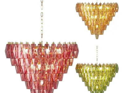 Asti Murano Chandelier 3D model
