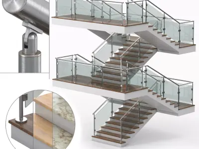 Reproducible stairs 2 3D model