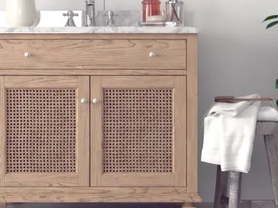 Modern cabinet bathroom 3D model