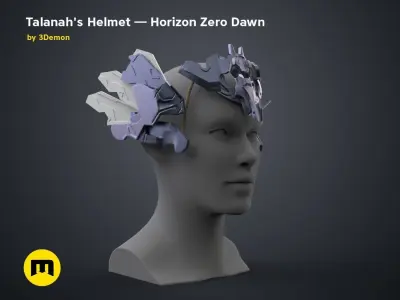 Talanah Helmet - Horizon Zero Dawn 3D print model