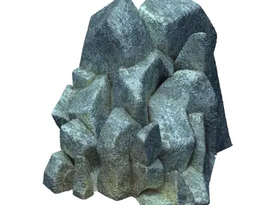 Mountain interior - stone 3 3D model