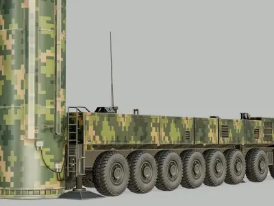  Dongfeng DF-61 Rigged Mobile Intercontinental Ballistic Missile PBR 