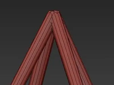 Casandra 4light Brushed Brass Pendant 3D model