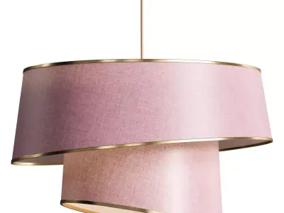 Glamorous Chandelier with Cotton Cap 3D model