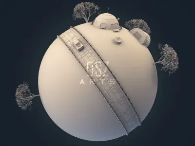 King Kai Planet - Dragon Ball Z by DSZarts 3D model