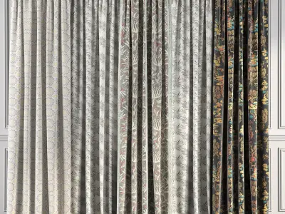 Curtain Set 61 3D model