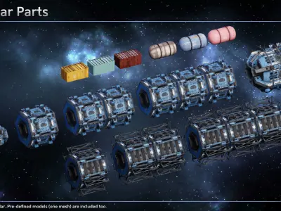 Spaceship Civilian Ships Collection I 3D Model Pack