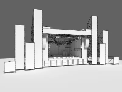 Stage 2 concert - concert 3D model