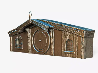 Hobbit House Facade 3 RoZ 3D print model