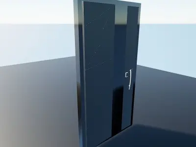 Door AX2 Low-poly 3D model
