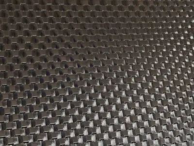 Polished Woven Checkerboard Metal Mesh PBR Seamless Texture