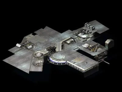 Titan - small base - floor 3D model