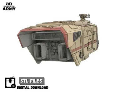 Star Wars A-A5 Speeder truck for SW legion 3D Print STL files  3D print model