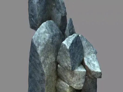 Mountain interior - stone 1 3D model