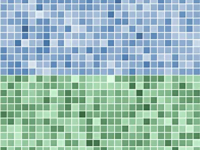 Mosaic Pool With Water Texture