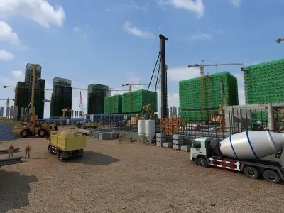 Construction Scene  3D model