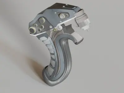 Futuristic Game-Ready Model Mechanical Tool or Medical Equipment Low-poly 3D model