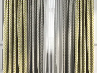 Curtain Set 156 3D model