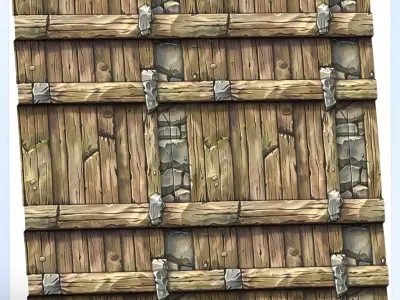 Stylized Wood Seamless Texture Texture