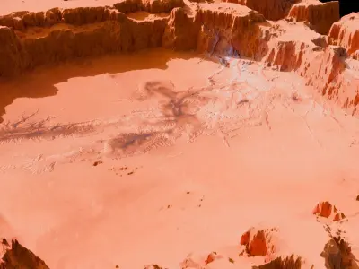 Landscape Crater 3D model 3D model