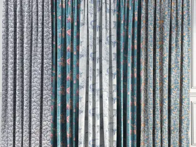 Curtain Set 47 3D model