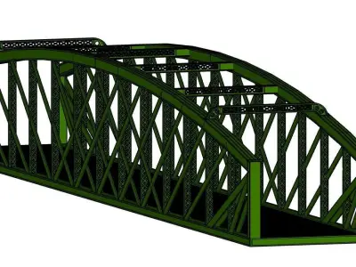 Iron Rail Bridge 3D model