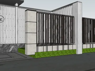 Gate house 3d model  3D model